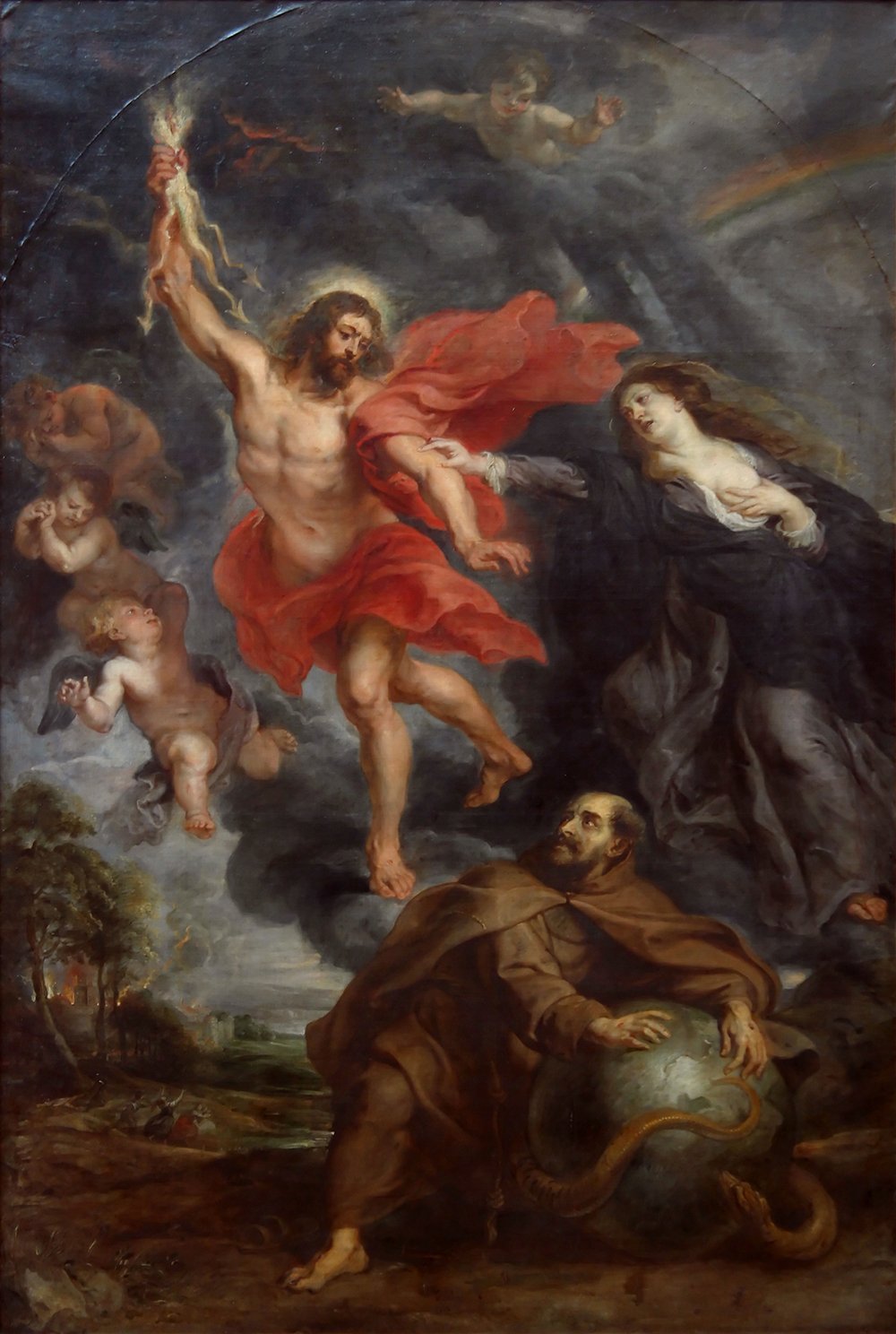 Toile Rubens Les Foudres Divines grand format pour sublimer la décoration d'un grand salon