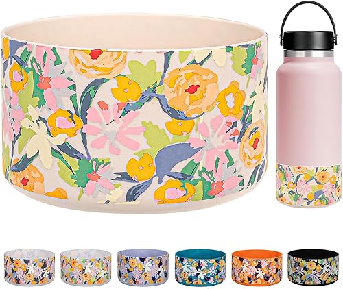 Vista 59 de HEYSKAY Protective Silicone Boot for Hydro Flask Water Bottle Wide Mouth Water Bottle Anti-Slip Silicone Boot Bottom Protector Water Bottle