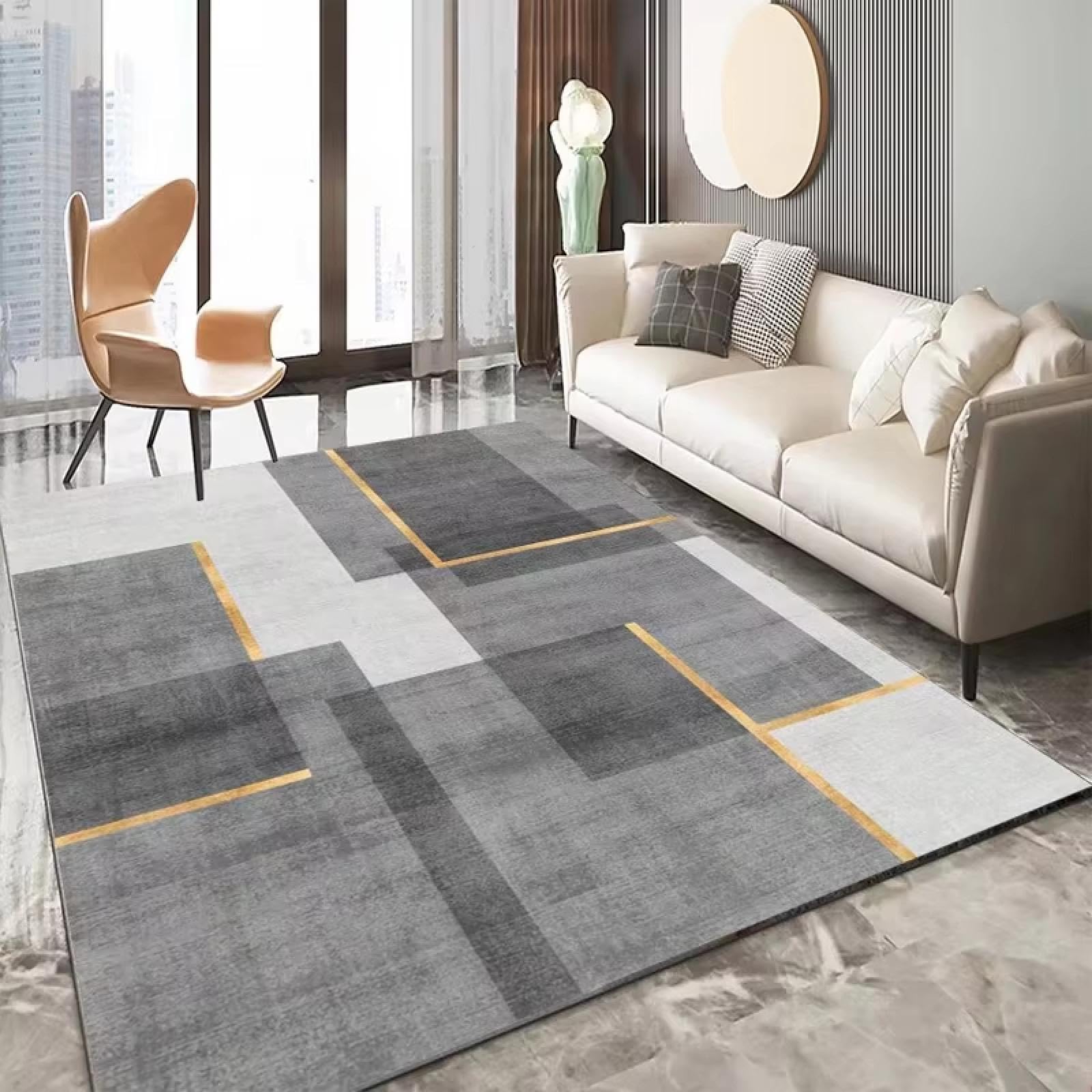 Alfombra moderna para sala de estar alfombra grande 120x180cm decorativa para sofa