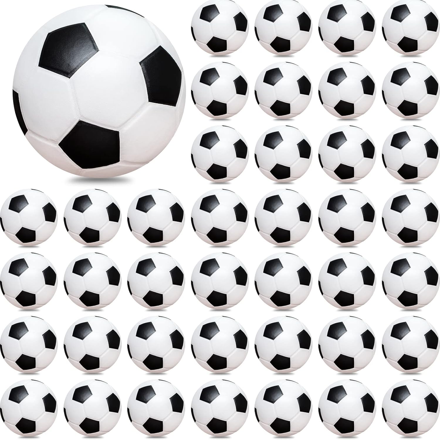 60 Pcs Mini Soccer Stress Balls Soccer Party Favor 2.5'' Inch Mini Foam Sports Ball Squeeze Ball Kids Adults Anxiety Stress Relief for School Carnival Reward Party Bag Gift Fillers - Image 8