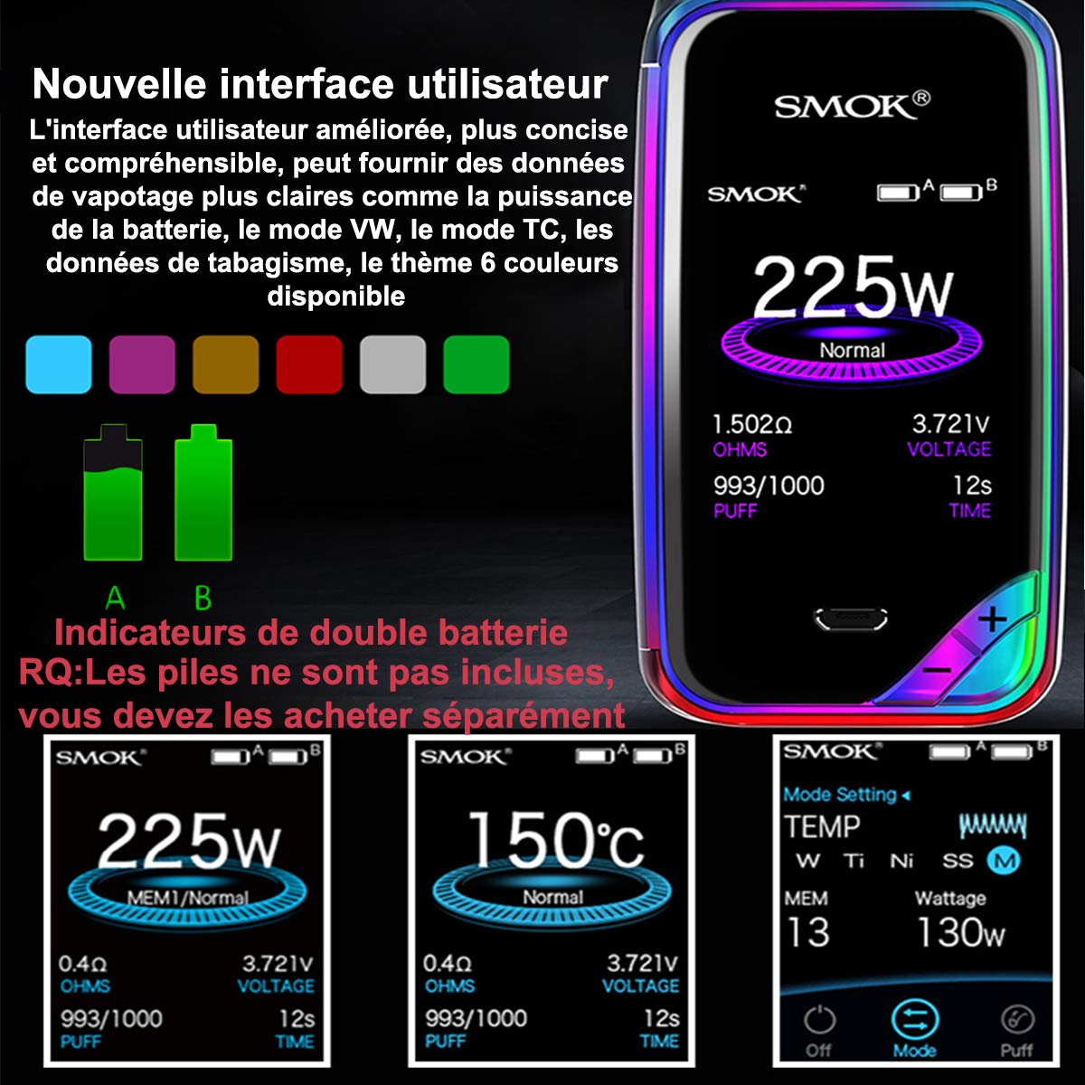 elfbar nachfüll pod läuft aus SMOK Veneno 225W TC Starter Kit main image 1