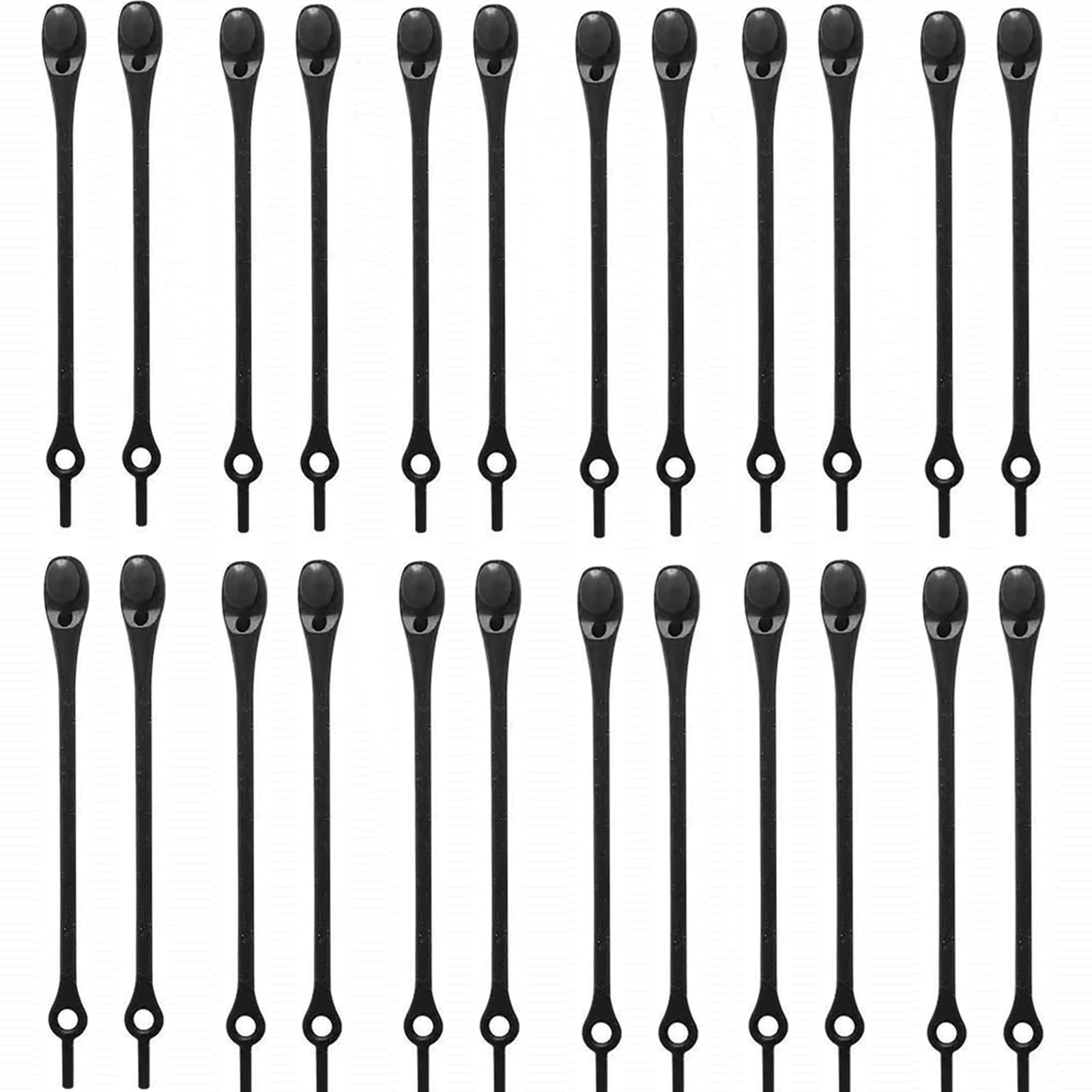 Siganorpy24 PCS Lazy Elastic Shoelaces Waterproof No Tie Shoe Laces for Adults and Children, Round No Tie Rubber Laces Sneakers Laces Running Shoes