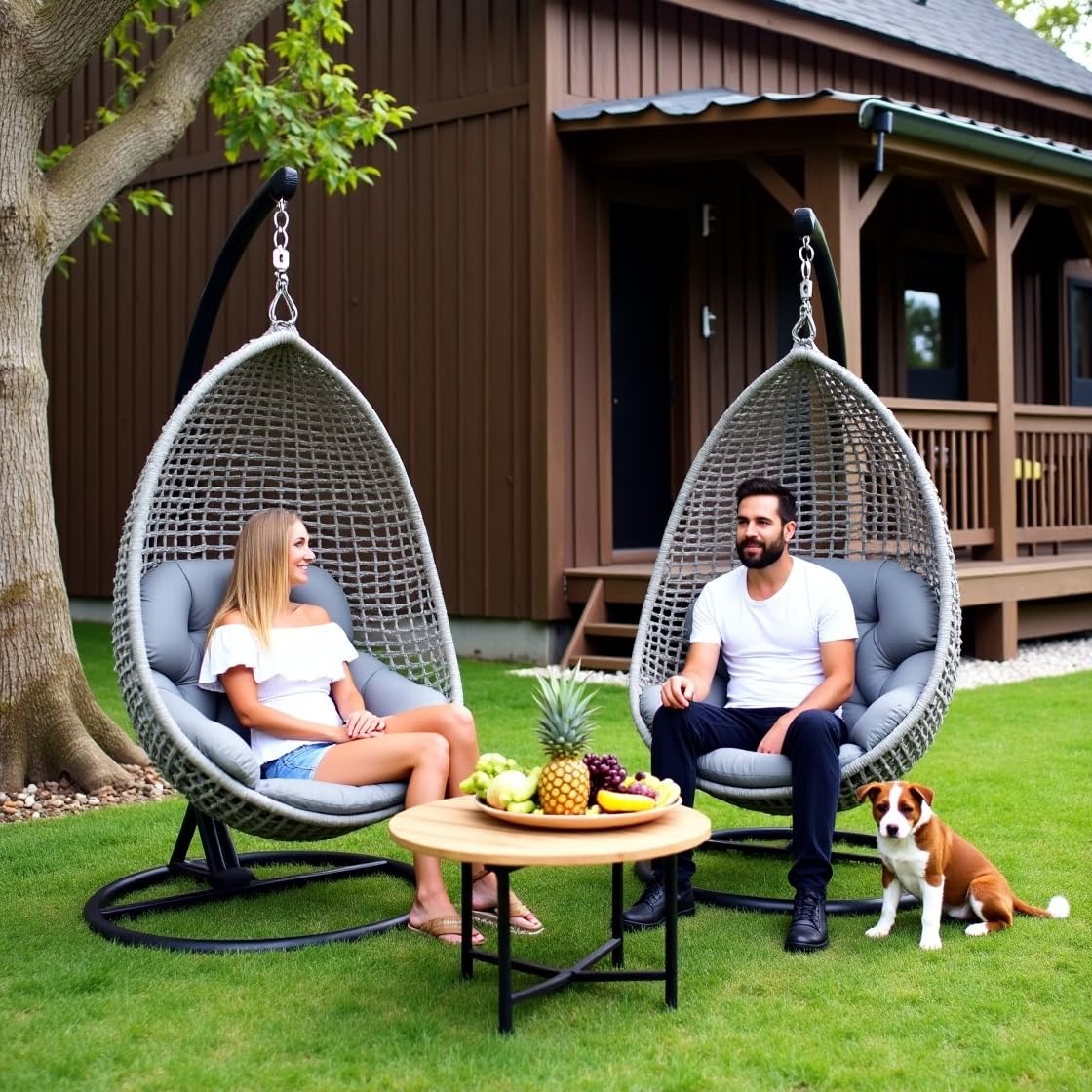 Hängesessel Kissen, Polster Outdoor Wasserdicht Hängeschaukel Kissen Dicke Weiche Indoor Möbel Liege Matte für Hängekorb Schaukel Korb Gartenstuhl Hängestuhl Ersatzkissen,Lila,120×80cm