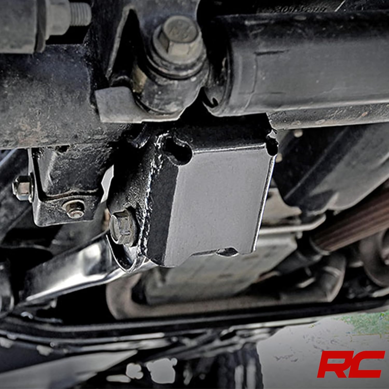Rough Country Front Control Arm Skid Plates for 2007-2018 Jeep Wrangler JK - 792 Black
