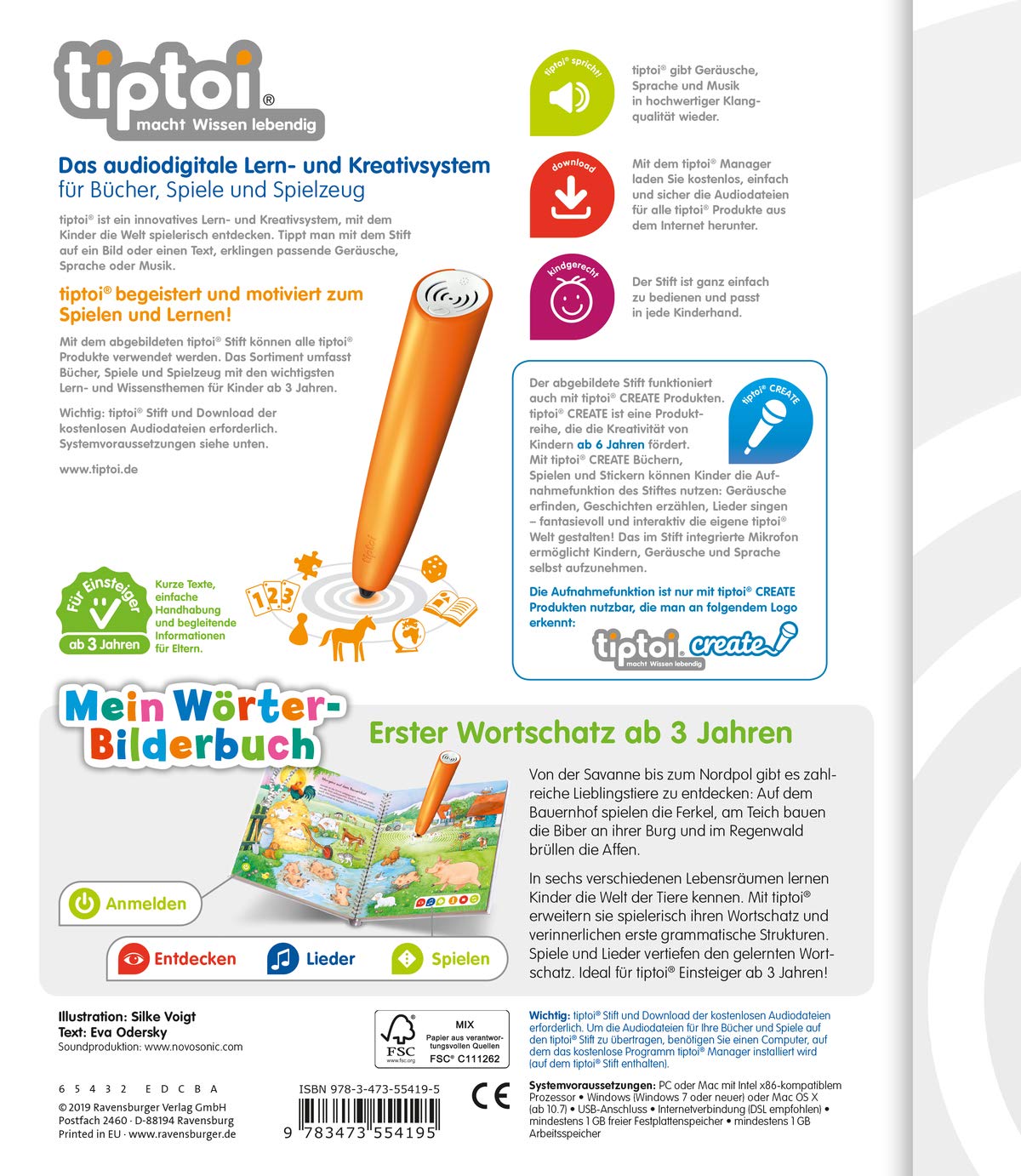 tiptoi® Mein Wörter-Bilderbuch Tiere