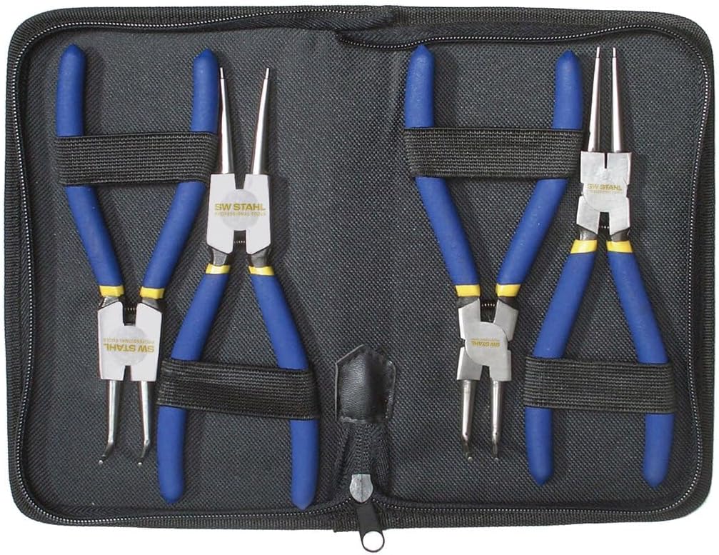 SW-Stahl Snap Pliers Set of 4 Indoor/Outdoor Fuse Straight and Curved Design 41410L