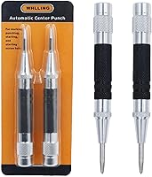 Vista 1 de Punzón central automático de 2 piezas, perforador central con resorte de 5 pulgadas con herramienta de perforación ajustable para metal, madera