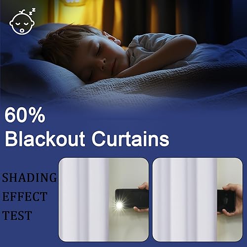 Miniatura 152 de OWENIE Sally Ever Green Cortinas Opacas para Dormitorio Sala de Estar 63 Pulgadas de Largo Juego de 2 Paneles, Aislamiento Térmico Ahorro de Energía