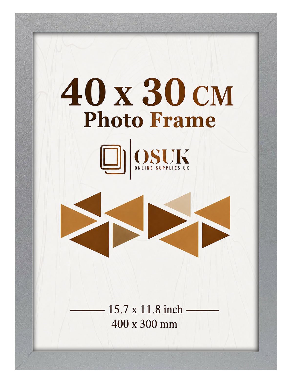 Frame Eazy Silver Osuk Picture Frame 40 X 30Cm Photo Frames For Wall Art