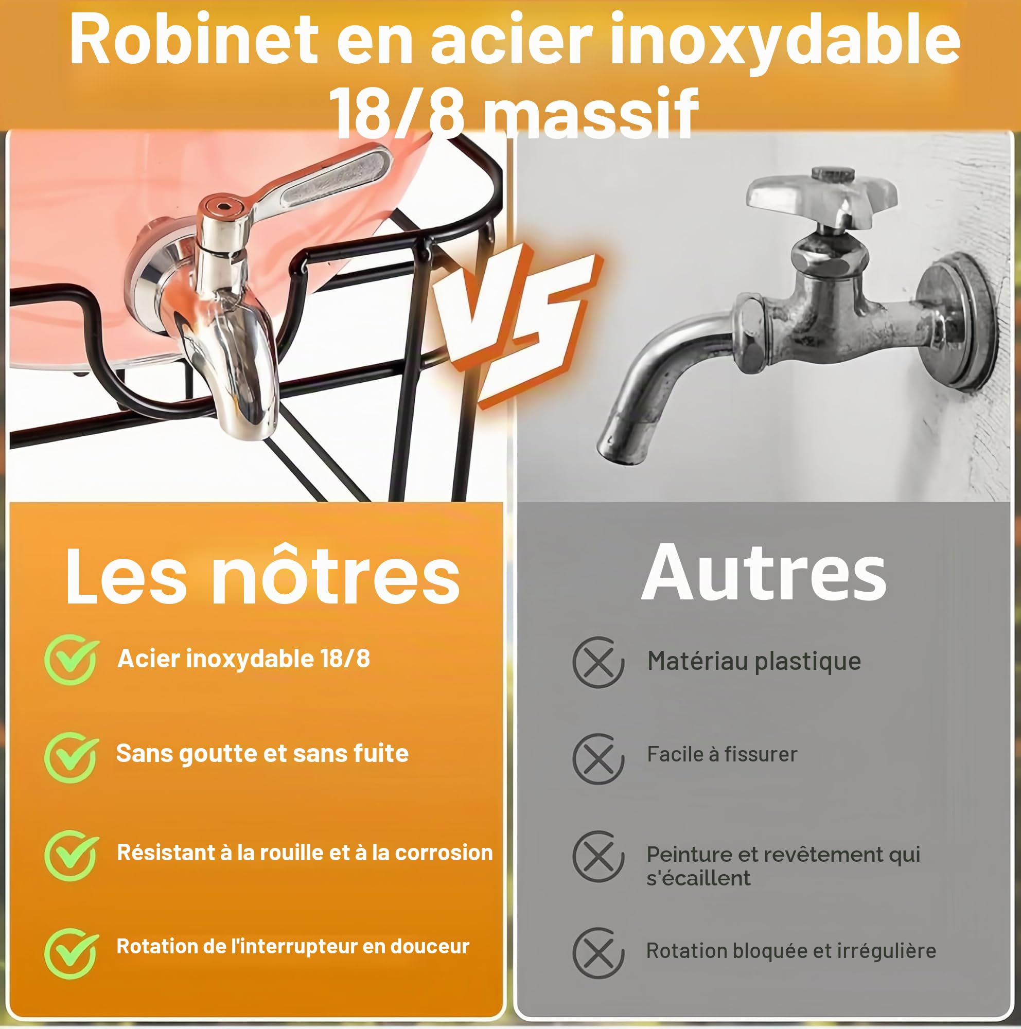 Lot de 2 distributeurs de boissons en verre de 4 L avec support, distributeur de boissons, distributeur de jus d'eau en verre avec robinet pour jus glacés, eau, boissons faites maison, fêtes