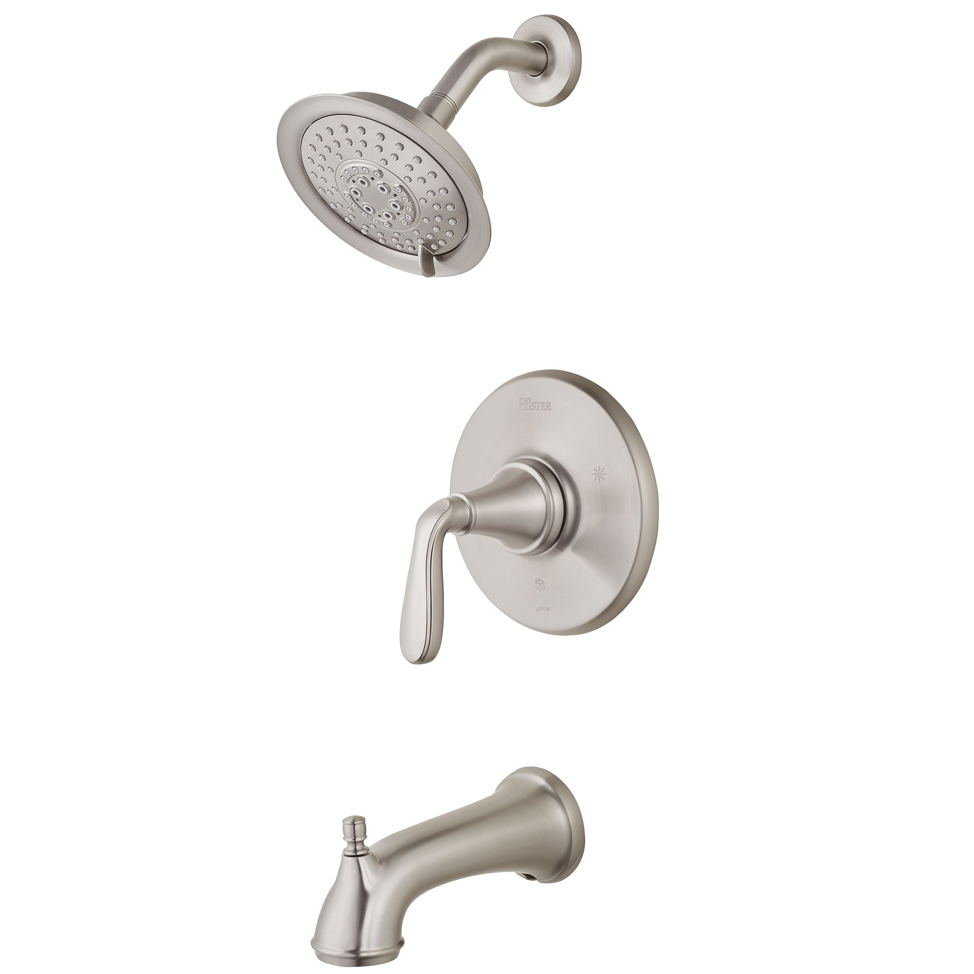 Pfister Northcott Tub & Shower Trim Kit (Valve Not Included), 1-Handle, Brushed Nickel Finish, LG898MGK
