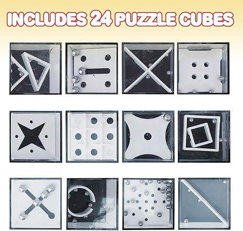 Miniatura 2 de ArtCreativity Mini rompecabezas 3D para niños – Juego de 24 – 12 desafíos únicos de juego de equilibrio – Diversión portátil de viaje por carretera