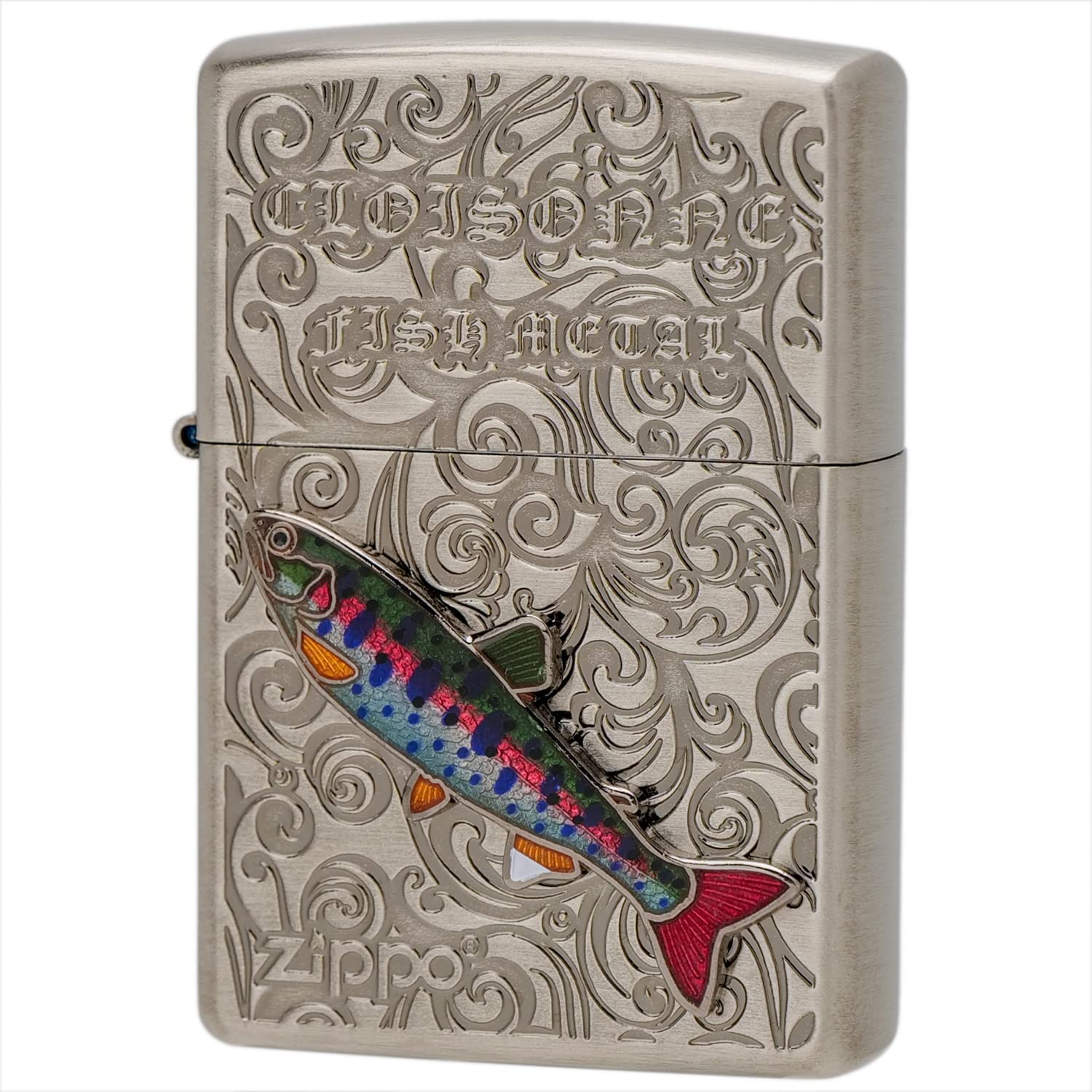 Amazon | ZIPPO(ジッポ) ライター 魚 ヴィンテージフィッシュ 本七宝 