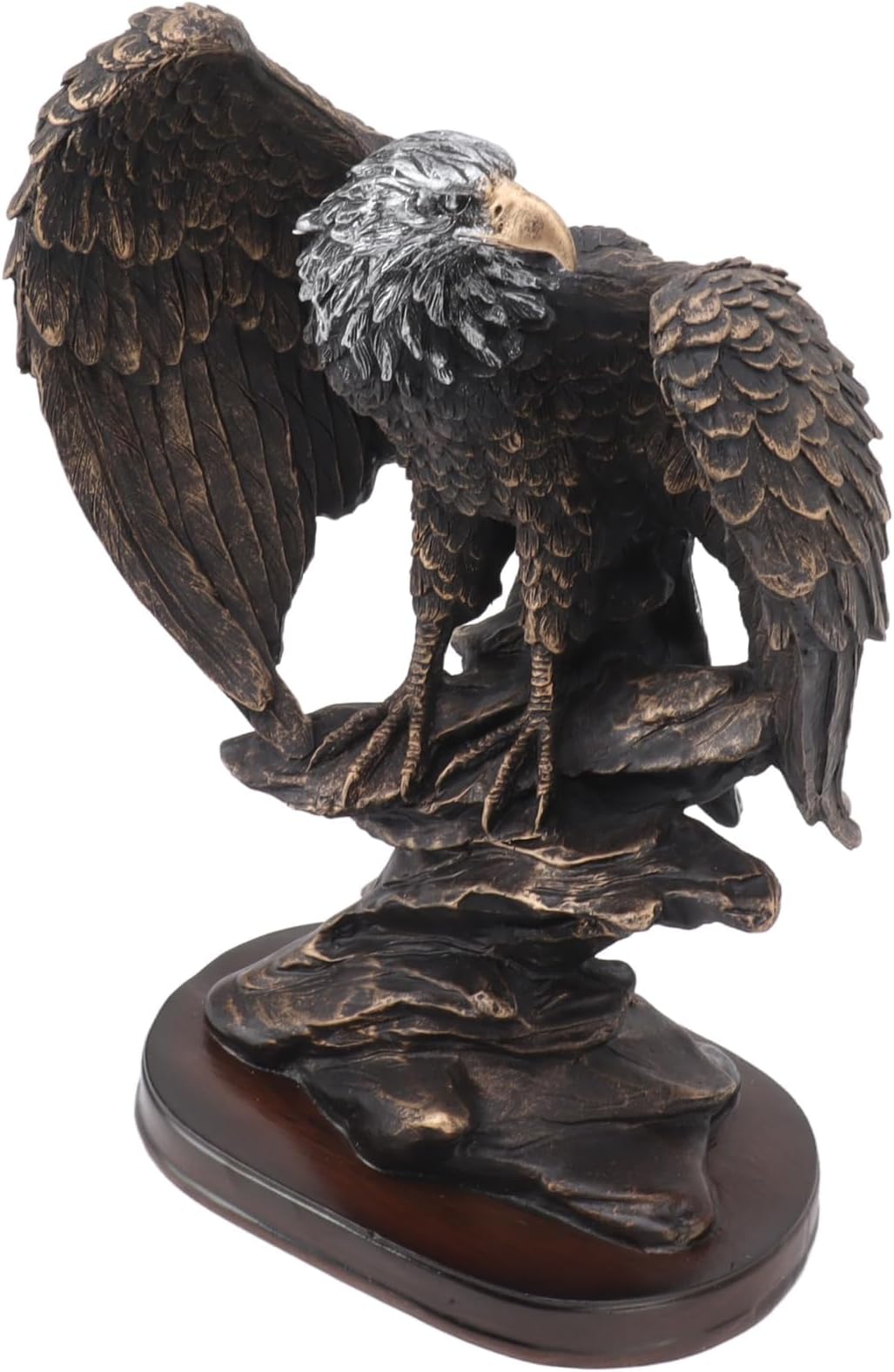 Eagle Statue, Eagle Figurines Bald Eagle Bronze Statue Resin Vintage Outdoor Home Decor Eagle Figurine
