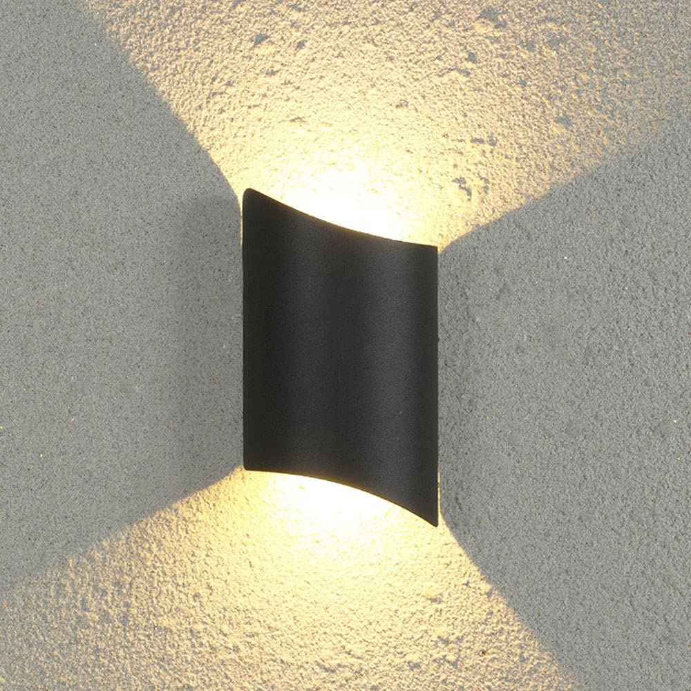 SXSCARKX Simple Irregular Shape Outdoor Wall Lantern Waterproof and Rustproof Die-cast Aluminum Sconce Patch Light Hallway Garage Porch Lamp
