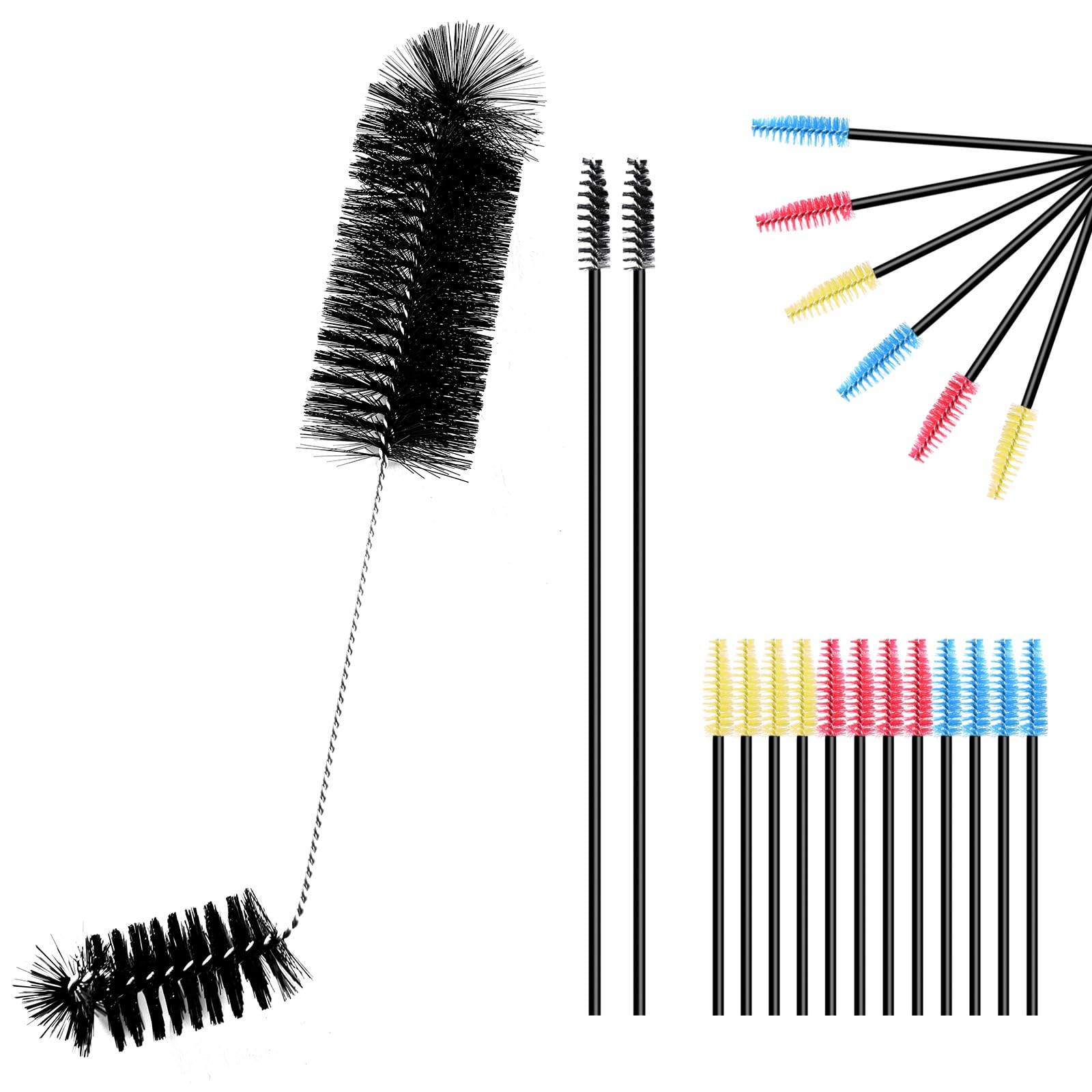 Hummingbird Feeder Cleaner Brush Kit - 21-Piece with 3 Sizes Double-Headed Brushes, Stainless Steel Handle for Bottles & Feeding Holes​