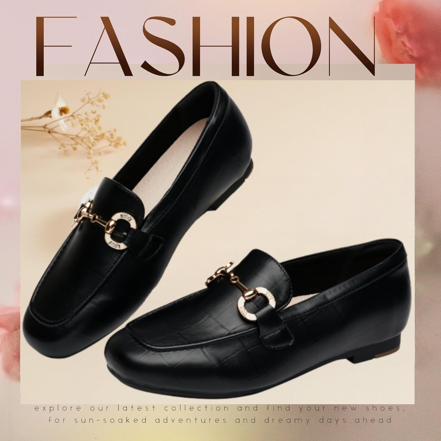 Womens Loafers Shoes Fashion Low Heel Slip on Shoes Comfortable Driving Flats - Image 5