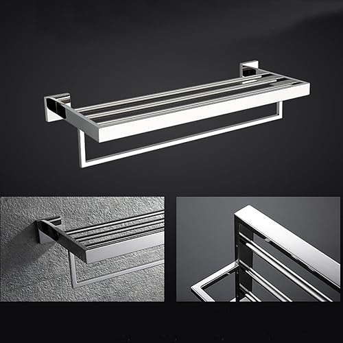 Miniatura 2 de Towel Racks for Bathroom, Towel Rack Wall Mounted with Tower Bars, Stainless Steel Bathroom Shelf, Hand Towel Holder for Bathroom Wall, Bathroom