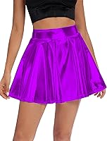 Vista 6 de Urban CoCo - minifalda skater, brillante y plisada para mujer