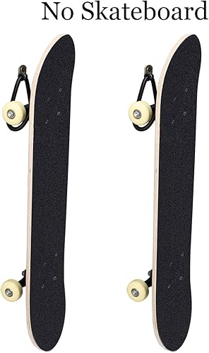 Miniatura 4 de Soporte de pared ajustable para monopatín, soporte de gancho para guitarra, monopatines, longboards, esquís, snowboard, esquís acuáticos y más