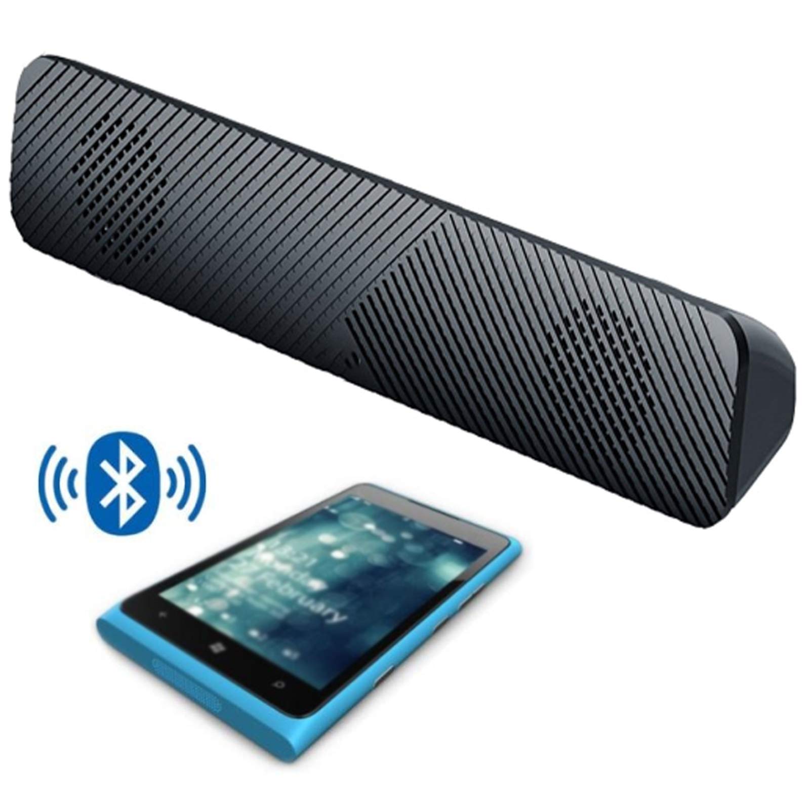 PC Altavoz Altavoces de Audio inalámbricos de 2.0 Canales para TV, Bluetooth, Surround estéreo 3D, Conexión HDMI/Óptica/AUX/RCA/USB Audio Estéreo