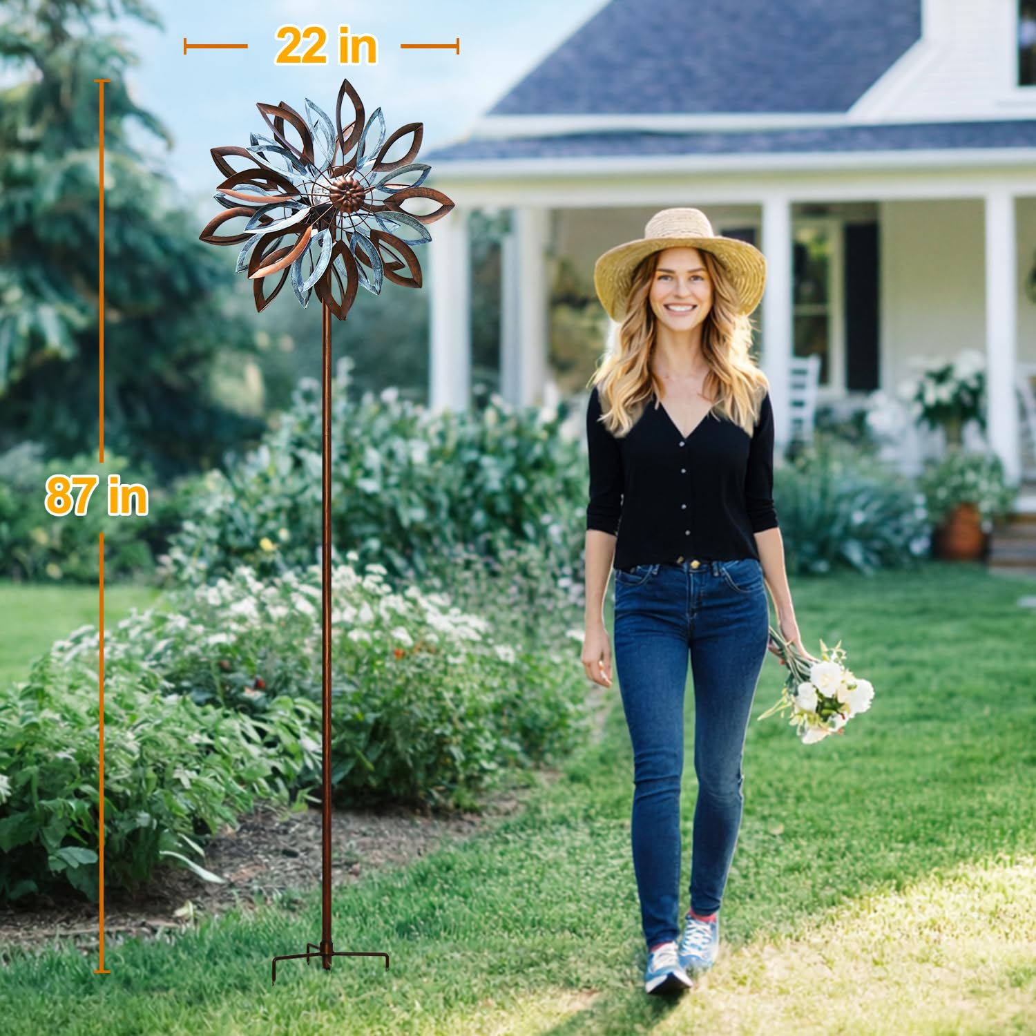 LimeHill Girandole solari per esterni (55,9 cm di larghezza x 221 cm di altezza)