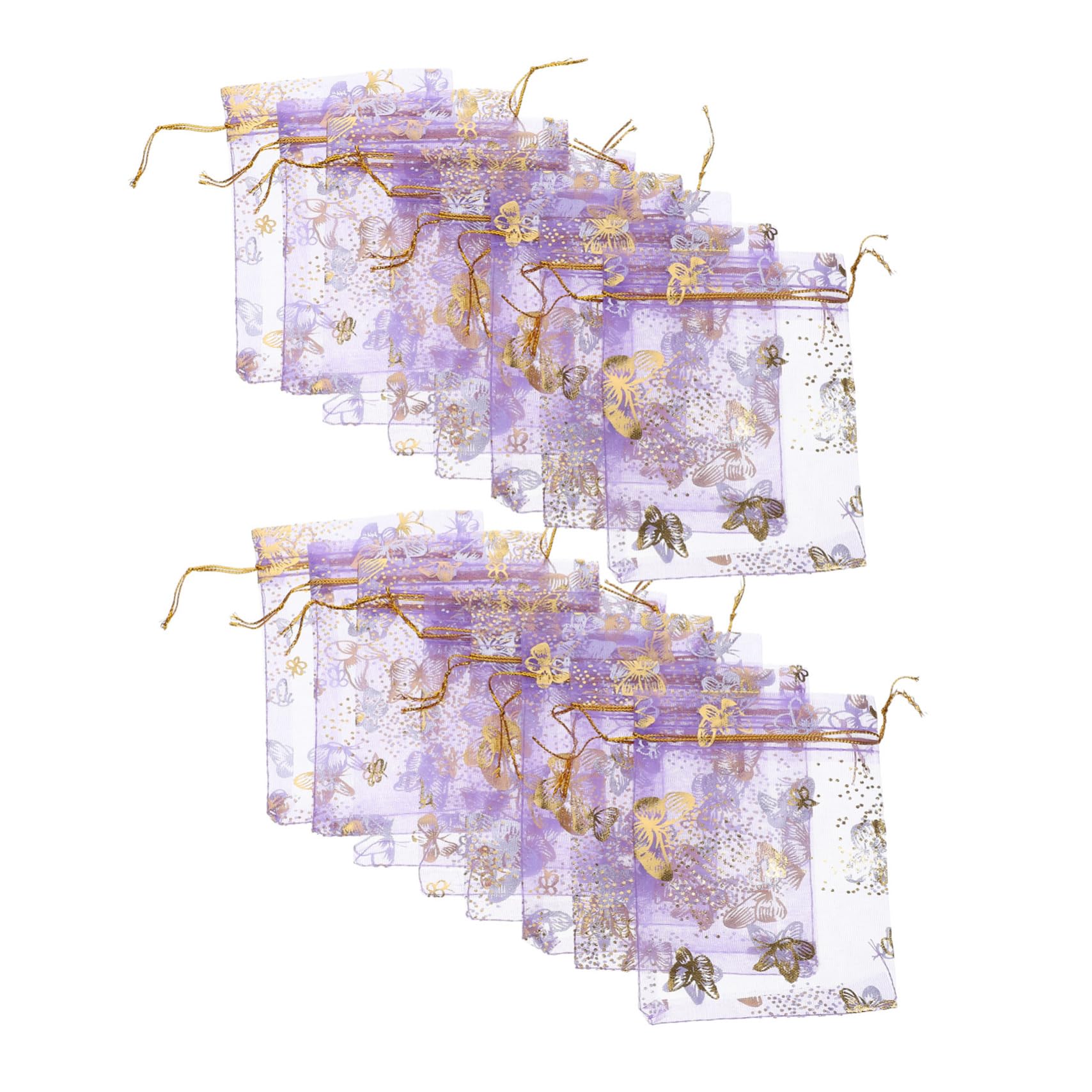 Ipetboom 4 Set Sacchetto In Organza Mini Sacchetti Con Coulisse Sacchetti Per Caramelle Sacchetto Per Dolciumi Mini 100 pezzi * 4