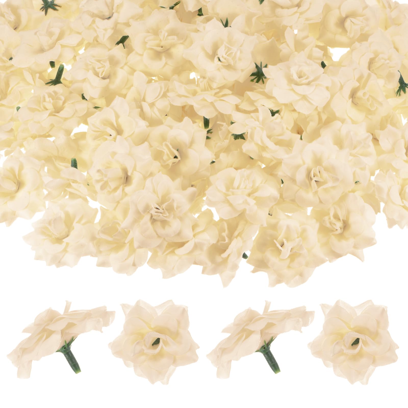 M METERXITY 50-Pack Artificial Roses Heads, Silk Faux Rose Head for Wedding/Bouquet/Flower Wall/DIY Crafts/Party Decoration
