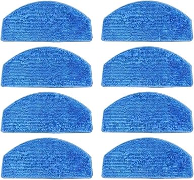 Replacement Mop Pads, Compatible with Tikom G8000 Pro, Compatible with Honiture G20 Robot Vacuum Cleaner Spare Parts Accessories 8 Mop Pads