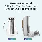 Invigorated Water pH Vitalité Alcaline Water Filtre Pitcher pour boire Water Acier inoxydable - Water Pitcher avec filtre pour le robinet Water, Élevé pH Purificateur filtré avec filtre alcalin - 1.9L (Argent)