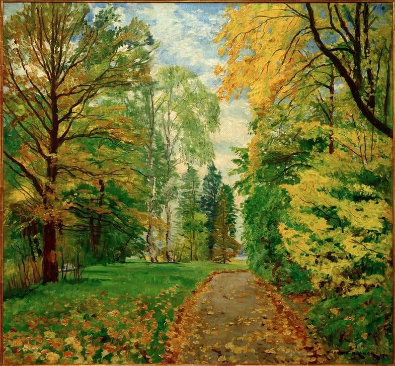Tableau une balade d'automne créez un havre de paix dans votre chambre 60x90