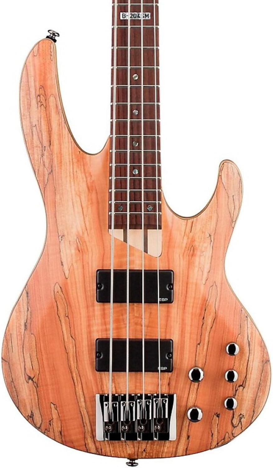 ESP LTD B-204SM Electric Bass Guitar - Natural Satin, Rosewood Fingerboard