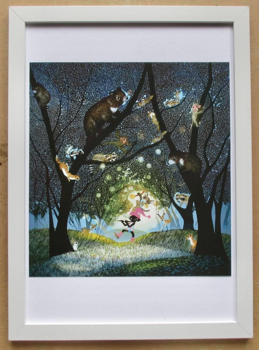 森敬子、鳥の巣、希少な画集より、新品高級額・額装付、状態良好 森敬子、鳥の巣、希少な画集より、新品高級額・額装付、状態良好 森