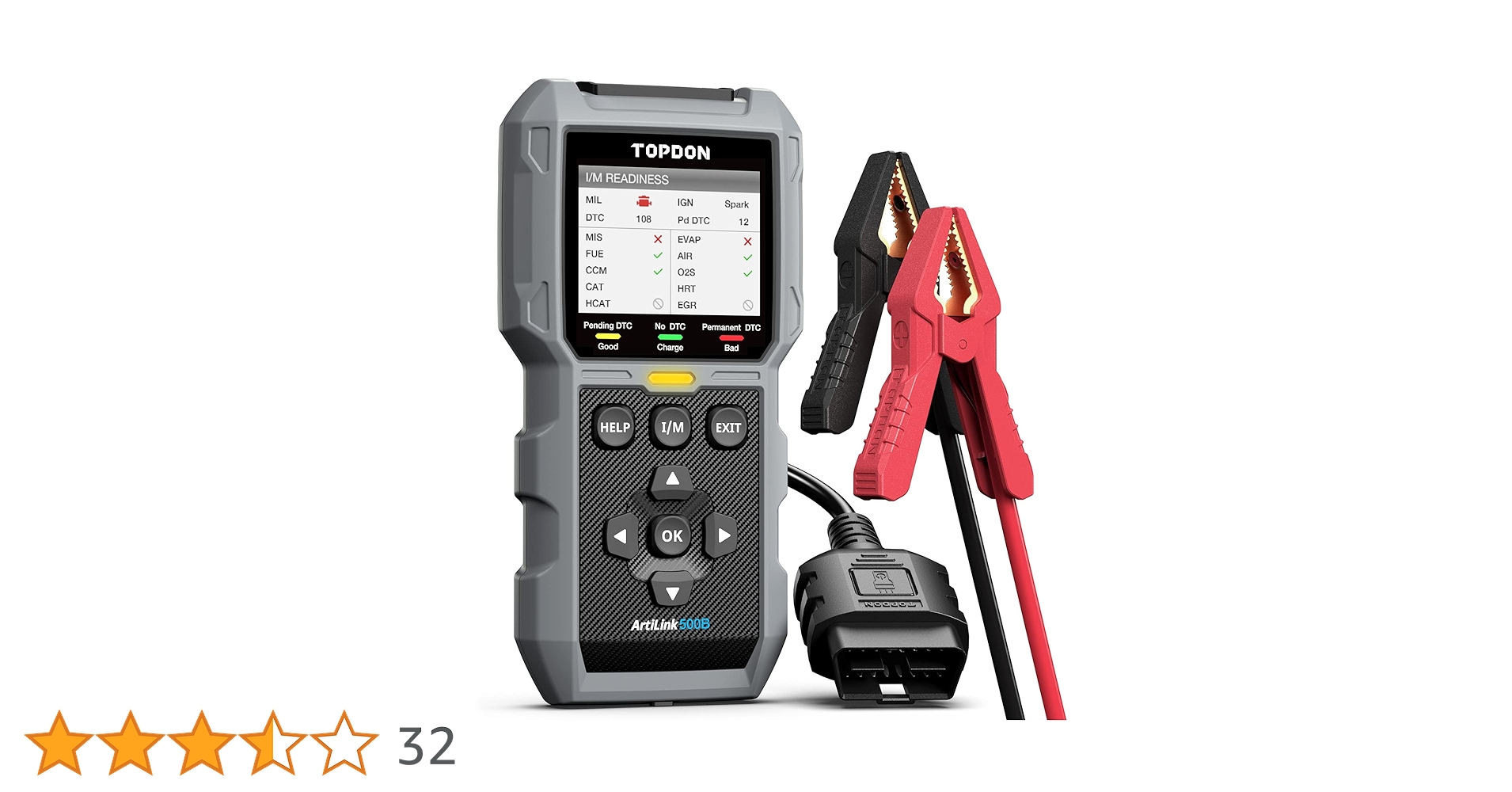 Amazon.co.jp: TOPDON AL500B OBD2 診断機& バッテリー テスター、フル