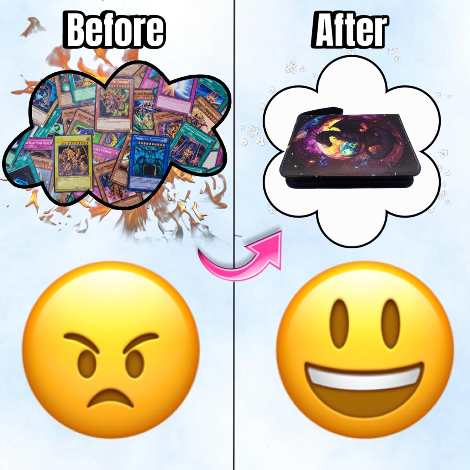 Dinosaur Trading Card Binder, 4 Pockets 400 Cards Holder with 50 Removable Sleeves Card Book Card Organizer for Game Cards Sports Cards Album Gifts for Card Collectors