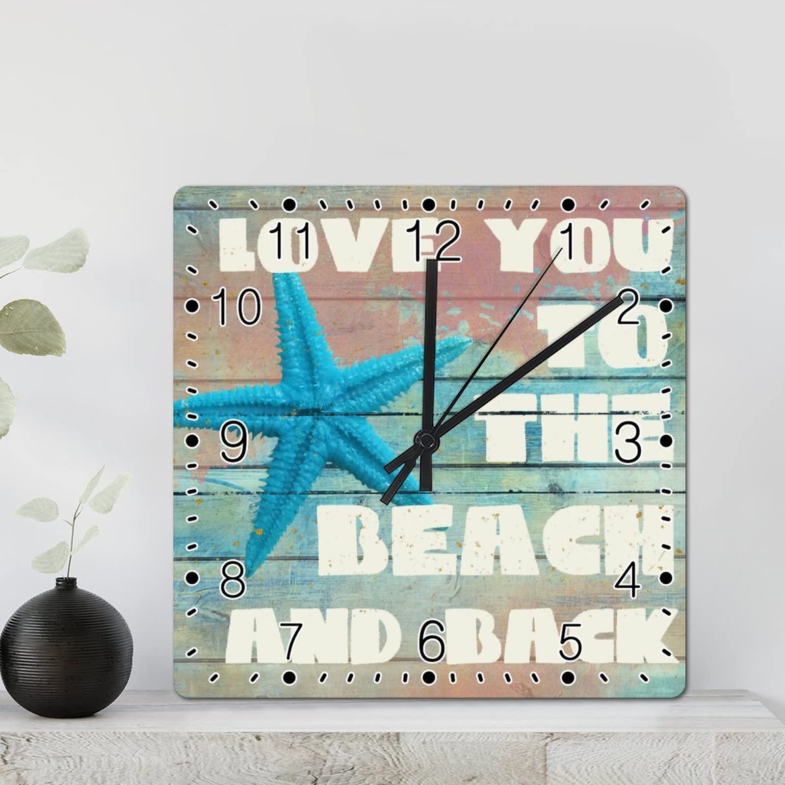 Horloge murale en coquillage, le cadeau déco rétro idéal pour la maison
