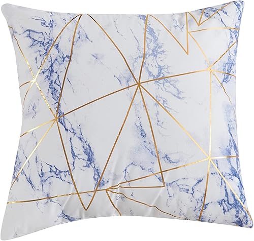 Vista 12 de Elegant Comfort Juego de edredón reversible de 10 piezas, estampado de mármol, almohada decorativa y sábana bajera con bolsillos inteligentes