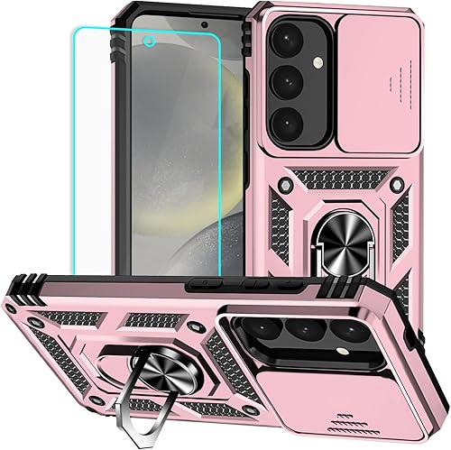 HNHYGETE for Samsung S25 Case with Screen Protector: [Military Grade 20ft. Drop 