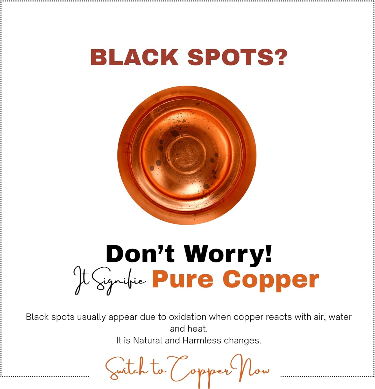 100% Pure Copper Water Bottle – Ayurvedic Copper Bottle for Drinking Water – 34 oz (1 Liter) – Handmade, Leak-Proof, BPA-Free, Eco-Friendly, Joint & Digestion Support, Yoga, Office & Daily Hydration - Image 6