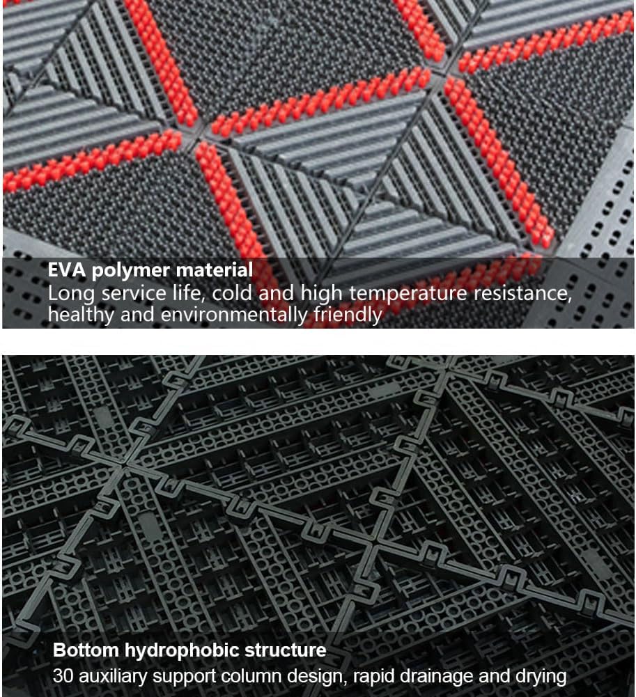 Outdoor doormats,Entrance mat,Double Door mats Outdoor.Boot scrapers with Brushes Outdoor.Splicing Interlocking,Non-Slip;dust-Removing,Waterproof Outdoor mat.（35.4”X 17.7"）