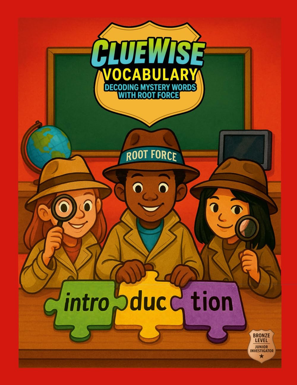 ClueWise Vocabulary (Bronze Level): Decoding Mystery Words with Root Force