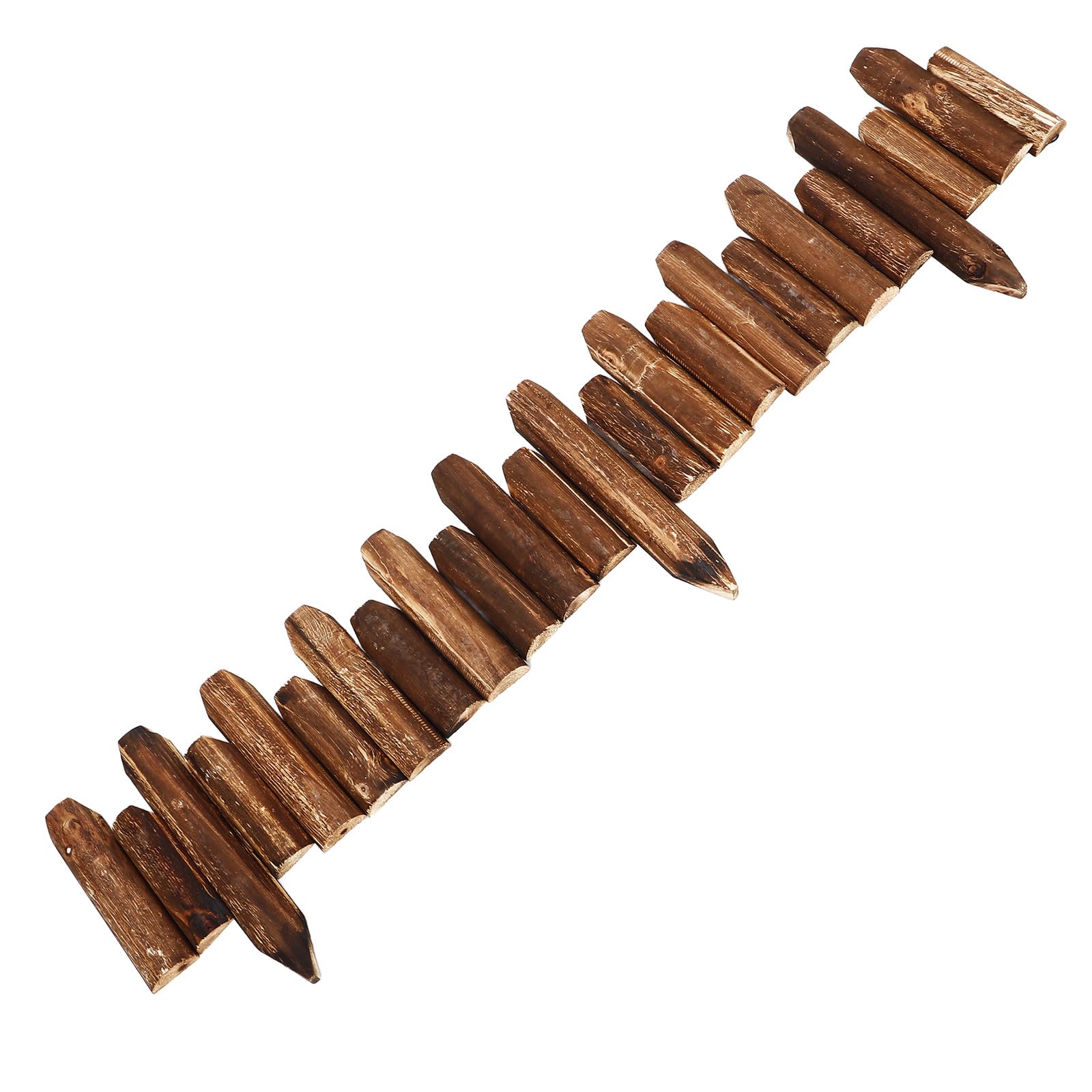 Bordure de jardin en bois facile à entretenir et démonter pour parterre propre