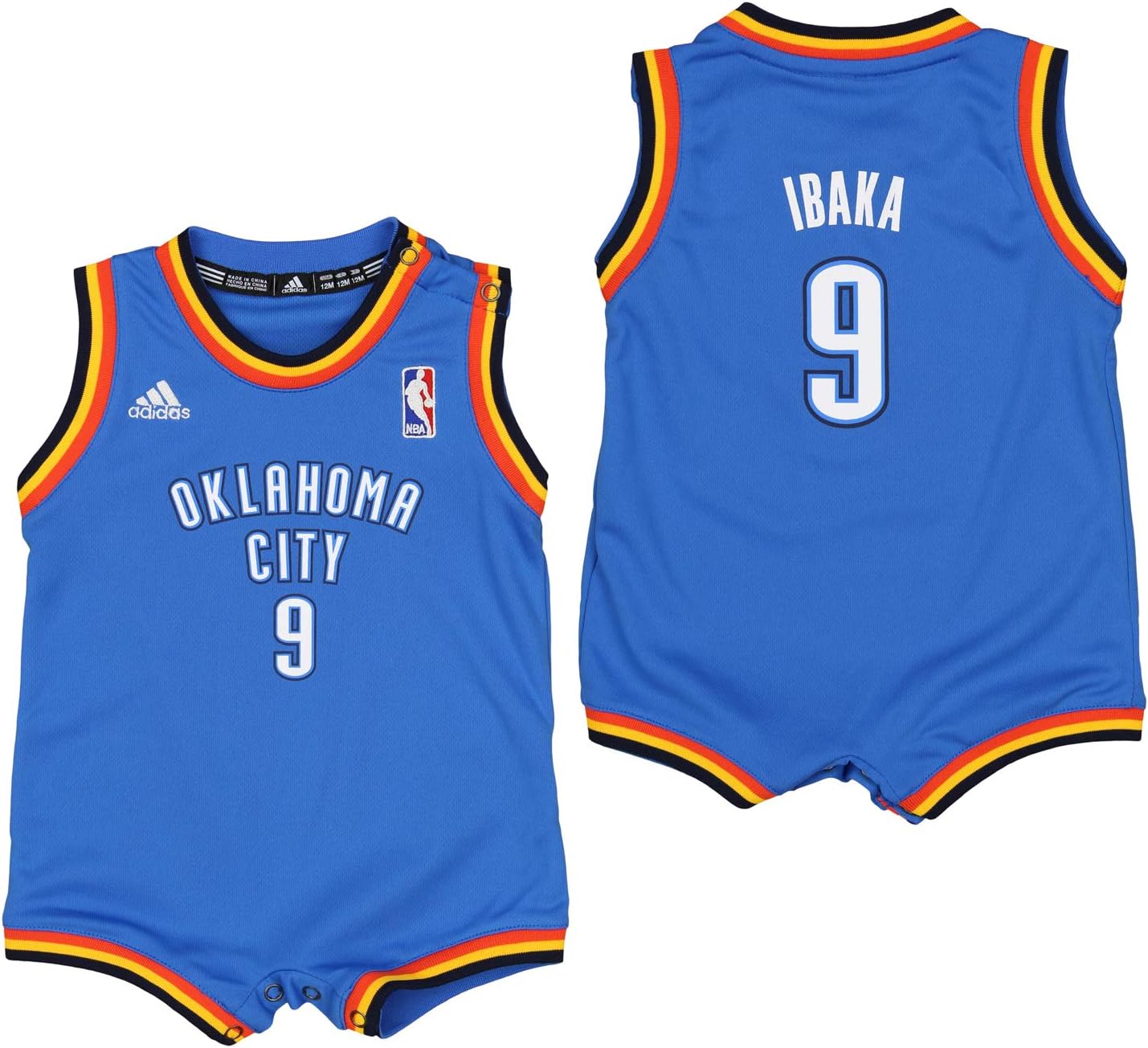 OuterstuffNBA Serge Ibaka Oklahoma City Thunder Infants Replica Road Onesie - 18M