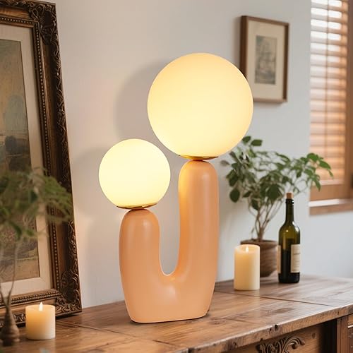 Miniatura 1 de Arturesthome Lámpara de escritorio para mesita de noche, lámpara nórdica creativa para sala de estar, mesita de noche, dormitorio, lámpara de mesa