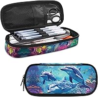 Vista 34 de Estuche para lápices con estampado de huellas de perro, bolsa de lápices de gran capacidad, estuche para lápices, estuche de almacenamiento