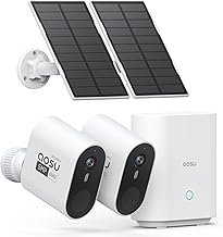 aosu 3K/5MP Solar Security Cameras Wireless Outdoor System, 2-Cam-Kit