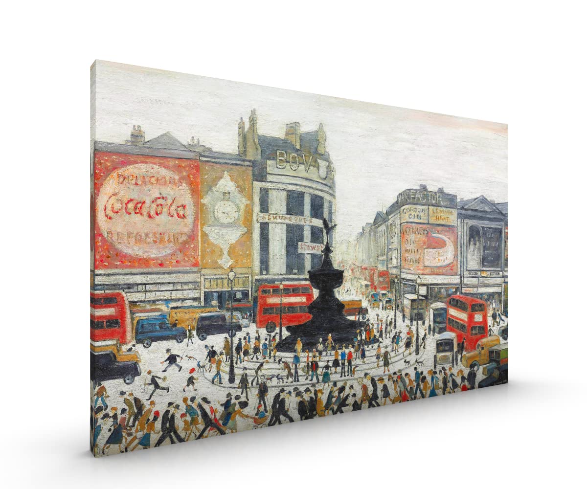 House Of Canvas Piccadilly Circus Ls Lowry Canvas Art (30 X 22 Inch, Living Room, Urban Realism)