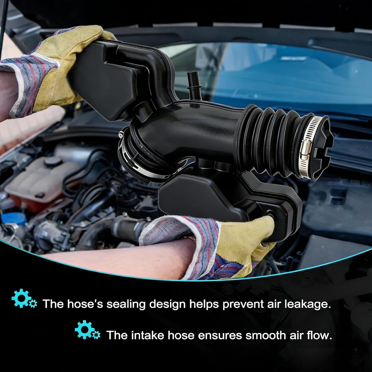 696-133 Engine Air Intake Tube Hose Fit For Explorer 3.5L 2011-2019, Flex Taurus 13-19, For Lincoln MKS 3.7L 13-16, MKT 13-19 BB5Z9B659D