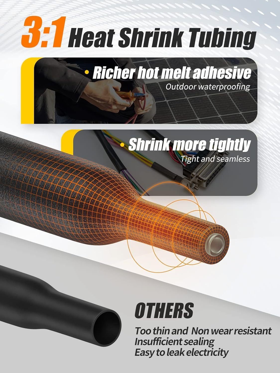 Heat Shrink Tubing Kit - 400 Pcs Adhesive Wrap -13 Heat Shrink Tubing Kit - 400 Pcs Adhesive Wrap -13
