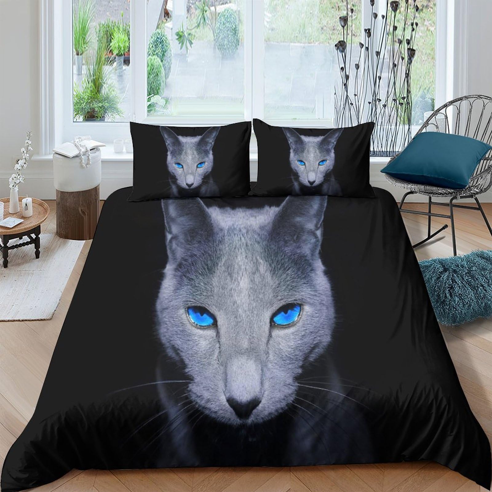 Parure de lit chat microfibre infroissable pour en finir avec le repassage